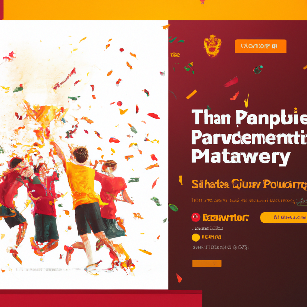 Players celebrating post-match